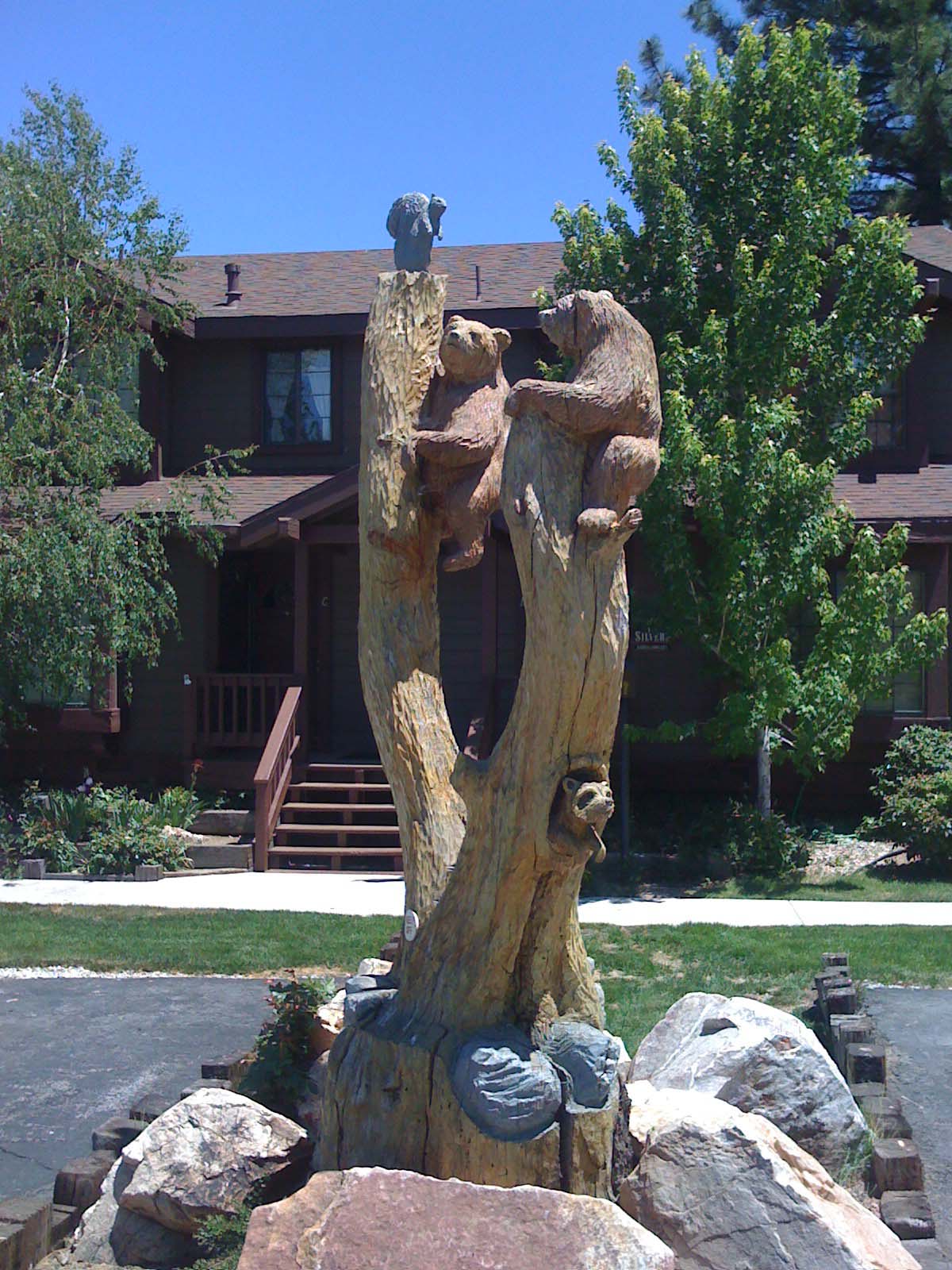 Wood carving at Bayshore